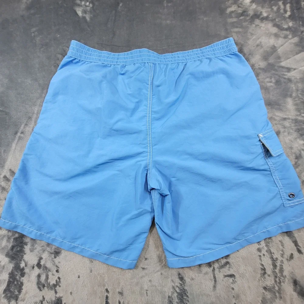 Polo Ralph Lauren Mens Blue Swim Trunks Board Shorts Cargo Pocket Size Large